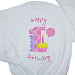 51412X - Baby Girl's 1st Birthday Personalized Youth Sweatshirt